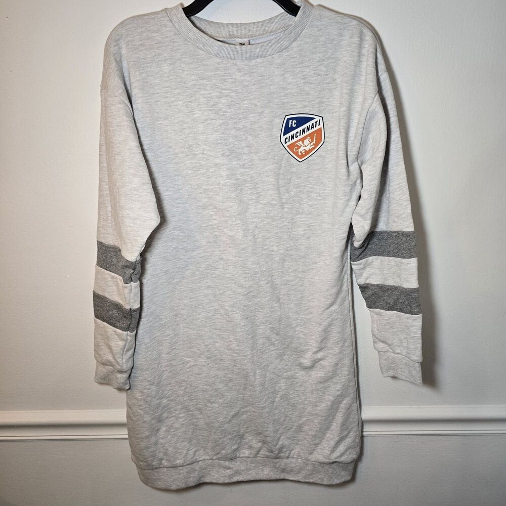FC Cincinnati Soccer Women’s Sweatshirt Dress Size Small Never Worn Bailey Fan